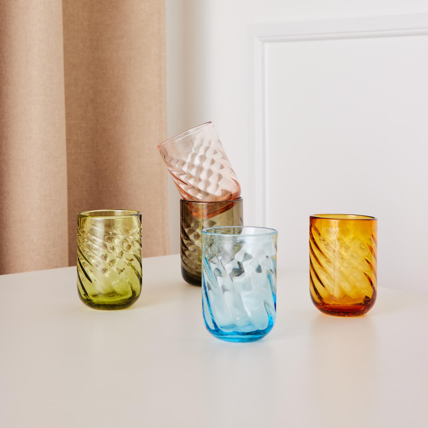 Twist vandglas - Smoke